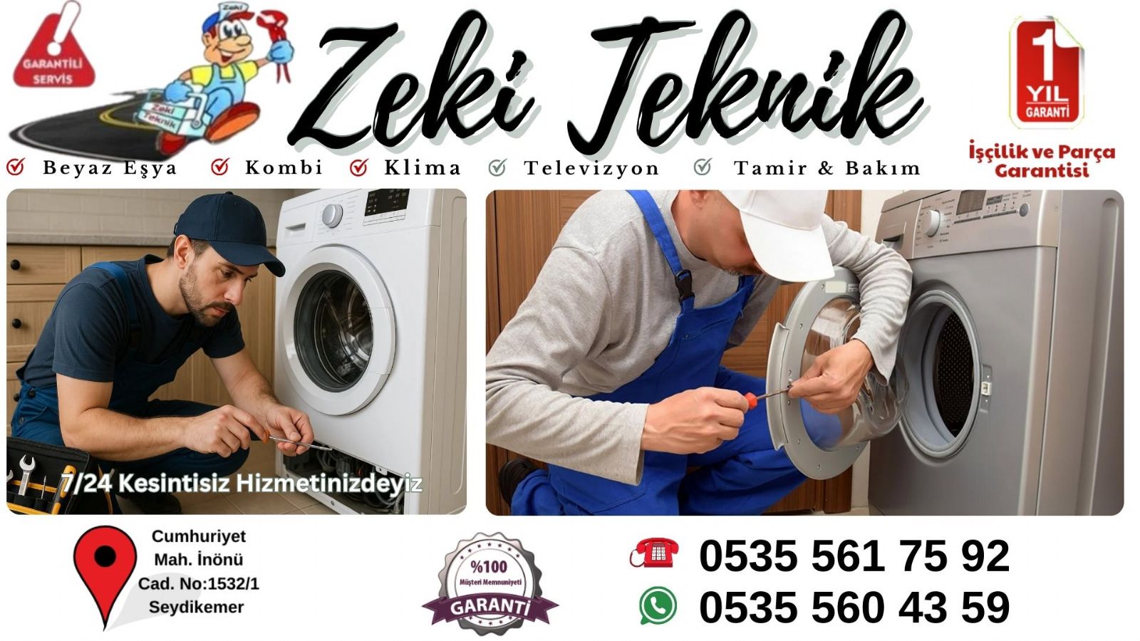 Seydikemer Çamaşır Makinesi Tamircisi 